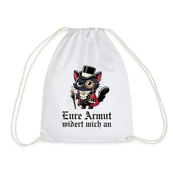 Eure Armut widert mich an – Snob-Katze - Turnbeutel - Weiß - Vorne