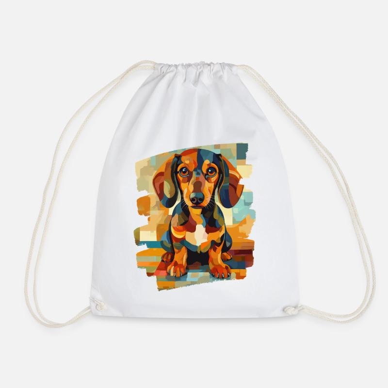 Teckel Dackel - Sac de sport léger - blanc