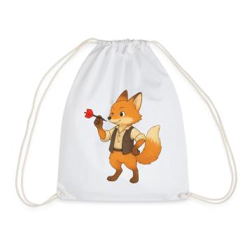 Fléchettes renard - Sac de sport léger - blanc - Devant