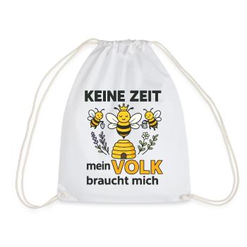 Apiculteur - Pas le temps ! Mon peuple a besoin de moi ! - Sac de sport léger - blanc - Devant