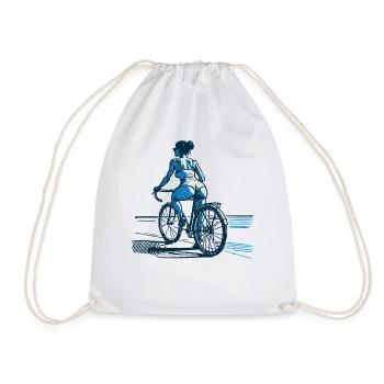 Conception esthétique du vélo de route pour - Sac de sport léger - blanc - Devant