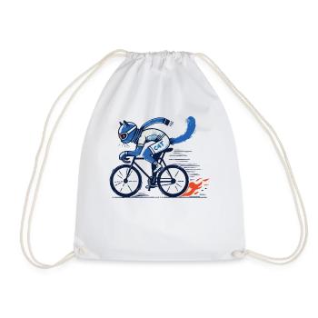 Chat de vélo pour les cyclistes sur route élégants - Sac de sport léger - blanc - Devant