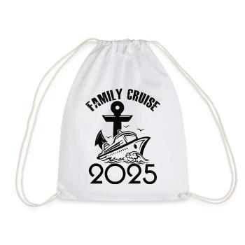 Croisière famille 2025 - Sac de sport léger - blanc - Devant
