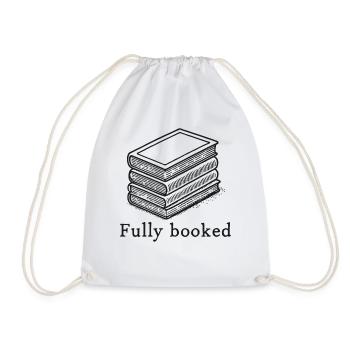 Bücherwurm Leseratte Buchliebhaber Lustiger Buch - Turnbeutel - Weiß - Vorne