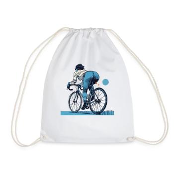 Rennrad Streetwear für Radfahrende mit Stil - Turnbeutel - Weiß - Vorne