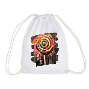 Sucette sucette bonbons bonbons - Sac de sport léger - blanc - Devant