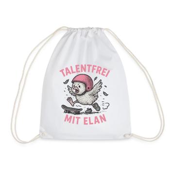 Talentfrei mit Elan - Turnbeutel - Weiß - Vorne