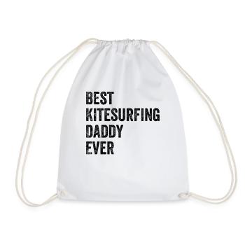 Meilleur Kitesurfeur Daddy de tous les temps - Kitesurfing Daddy - Sac de sport léger - blanc - Devant