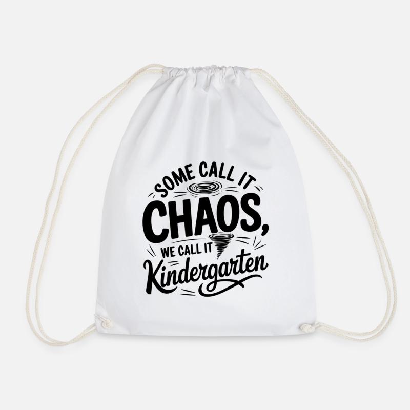 Lustiger Kindergarten Spruch Design - Turnbeutel - Weiß