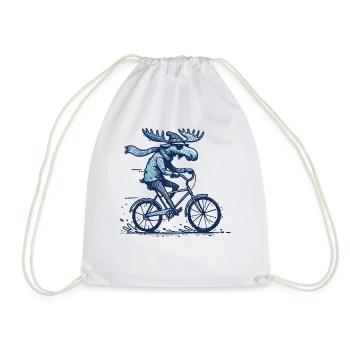 Design de vélo orignal pour les amateurs de vélo de route avec style - Sac de sport léger - blanc - Devant