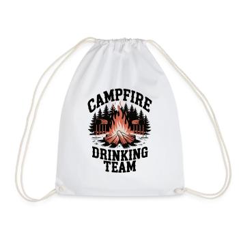 Campfire Drinking Team - Turnbeutel - Weiß - Vorne