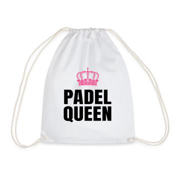Padel Queen - Drawstring Bag - white - Front