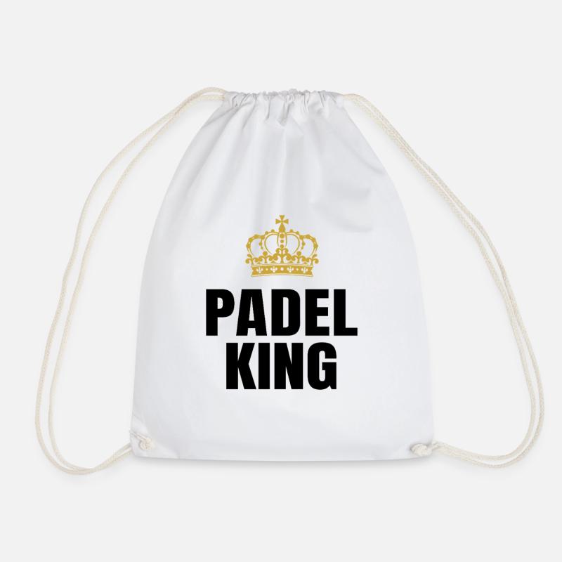 Padel-König - Turnbeutel - Weiß