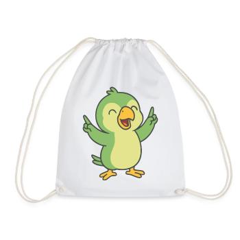 Perroquet de fête - Sac de sport léger - blanc - Devant
