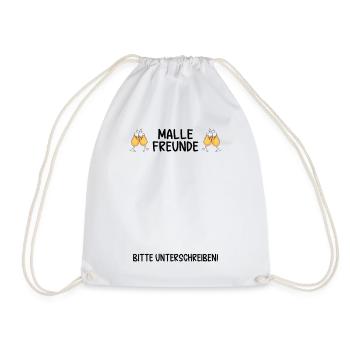 Malle les amis, signez - Sac de sport léger - blanc - Devant