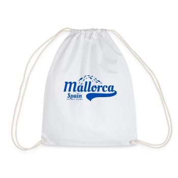 Mallorca Marine Animals Fish Sea Creatures Logo - Drawstring Bag - white - Front