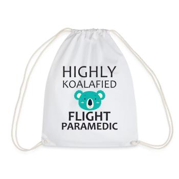 Flight Paramedic Koalafied Luftrettung - Turnbeutel - Weiß - Vorne