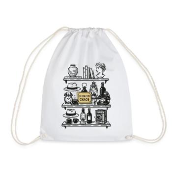 Collectionneur d’antiquités Organisé Chaos Vintage Rétro - Sac de sport léger - blanc - Devant