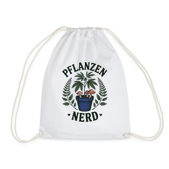 Pflanzen Nerd – Cannabis - Turnbeutel - Weiß - Vorne