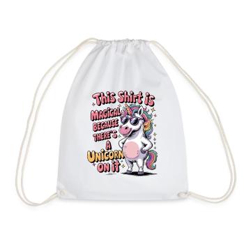 Cette chemise Licorne est magique - Sac de sport léger - blanc - Devant