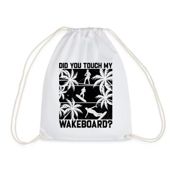 Funny Wakeboard - Avez-vous touché à mon wakeboard - Sac de sport léger - blanc - Devant