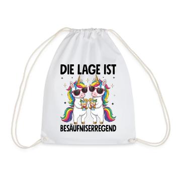 Die Lage Ist Besäufniserregend - Turnbeutel - Weiß - Vorne