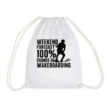 Prévisions week-end 100 % de chance de Wakeboard - Sac de sport léger - blanc - Devant