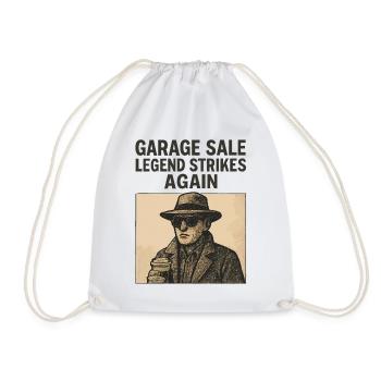 La légende du vide-grenier frappe à nouveau le marché aux puces rétro - Sac de sport léger - blanc - Devant