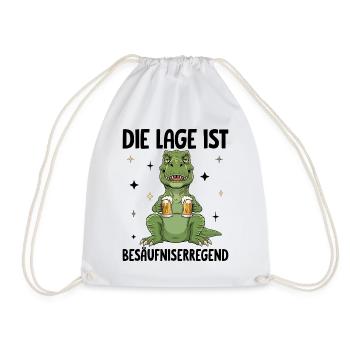The situation is drunkenness - Drawstring Bag - white - Front