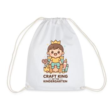 Craft King Of The Kindergarten Basteln - Turnbeutel - Weiß - Vorne