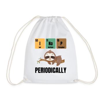 Funny Sloth Saying Chemistry Humor - Drawstring Bag - white - Front
