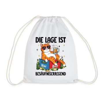 Die Lage Ist Besäufniserregend - Turnbeutel - Weiß - Vorne