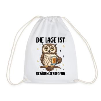 Die Lage Ist Besäufniserregend - Turnbeutel - Weiß - Vorne