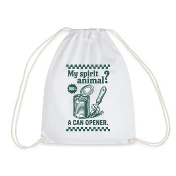 Prepper Survival Bushcrafting Funny Saying - Drawstring Bag - white - Front