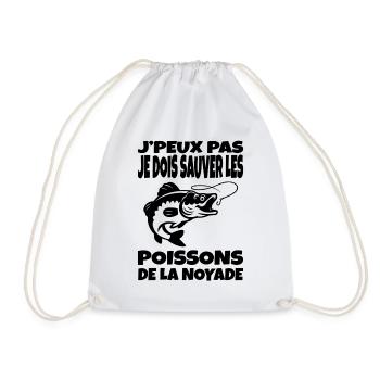 J’peux pas je dois sauver les poissons - Sac de sport léger - blanc - Devant