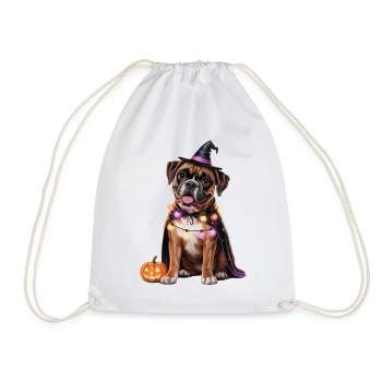 Boxer Chien Halloween - Sac de sport léger - blanc - Devant