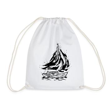 Sail Sailboat - Drawstring Bag - white - Front