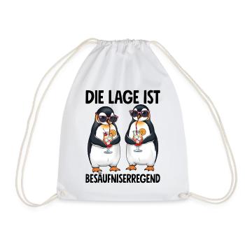 Die Lage Ist Besäufniserregend - Turnbeutel - Weiß - Vorne