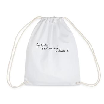 Ne jugez pas ce que vous ne comprenez pas - Mental - Sac de sport léger - blanc - Devant