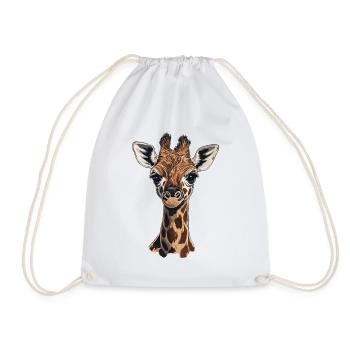 Giraffe - Turnbeutel - Weiß - Vorne