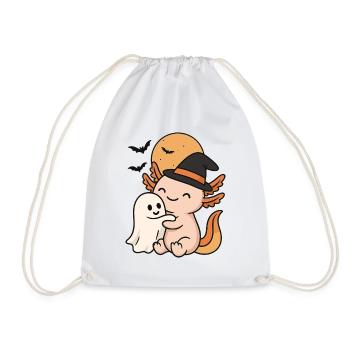Axolotl Câlin Fantôme Halloween - Sac de sport léger - blanc - Devant