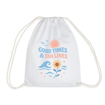 Good Times Tan Lines Cadeau de vacances d’été - Sac de sport léger - blanc - Devant