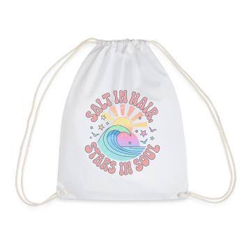 Sel Dans Les Cheveux Étoiles Dans L’âme Cadeau De Vacances D’été - Sac de sport léger - blanc - Devant