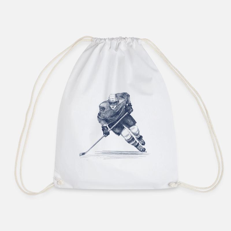 Eishockey  - Turnbeutel - Weiß