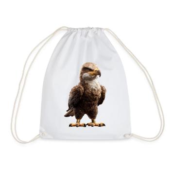 Eagle Bald Eagle Golden Eagle White-tailed Eagle - Drawstring Bag - white - Front