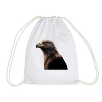 Eagle Bald Eagle Golden Eagle White-tailed Eagle - Drawstring Bag - white - Front