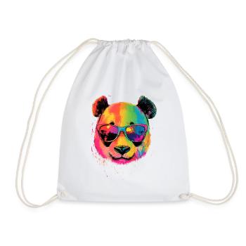 Panda Ours Pandas Géants Panda Géant Mignon Panda Ours Panda - Sac de sport léger - blanc - Devant