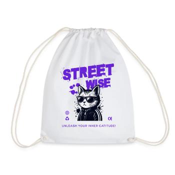 Chatours and Urban Style - Drawstring Bag - white - Front