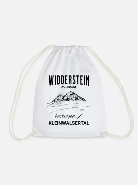 Widderstein Kleinwalsertal Allgäuer Alpen - Turnbeutel - Weiß