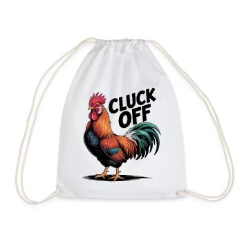 Vivid Rooster Illustration for Apparel - Drawstring Bag - white - Front
